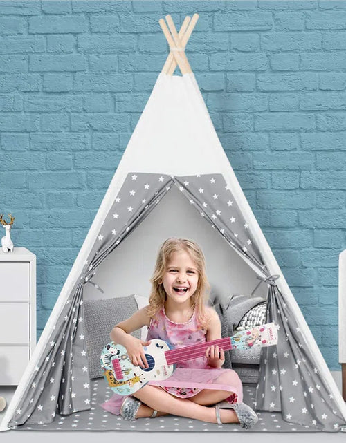 Load image into Gallery viewer, 47&#39;&#39; W X 47&#39;&#39; D Indoor / Outdoor Polyester Triangular Play Tent
