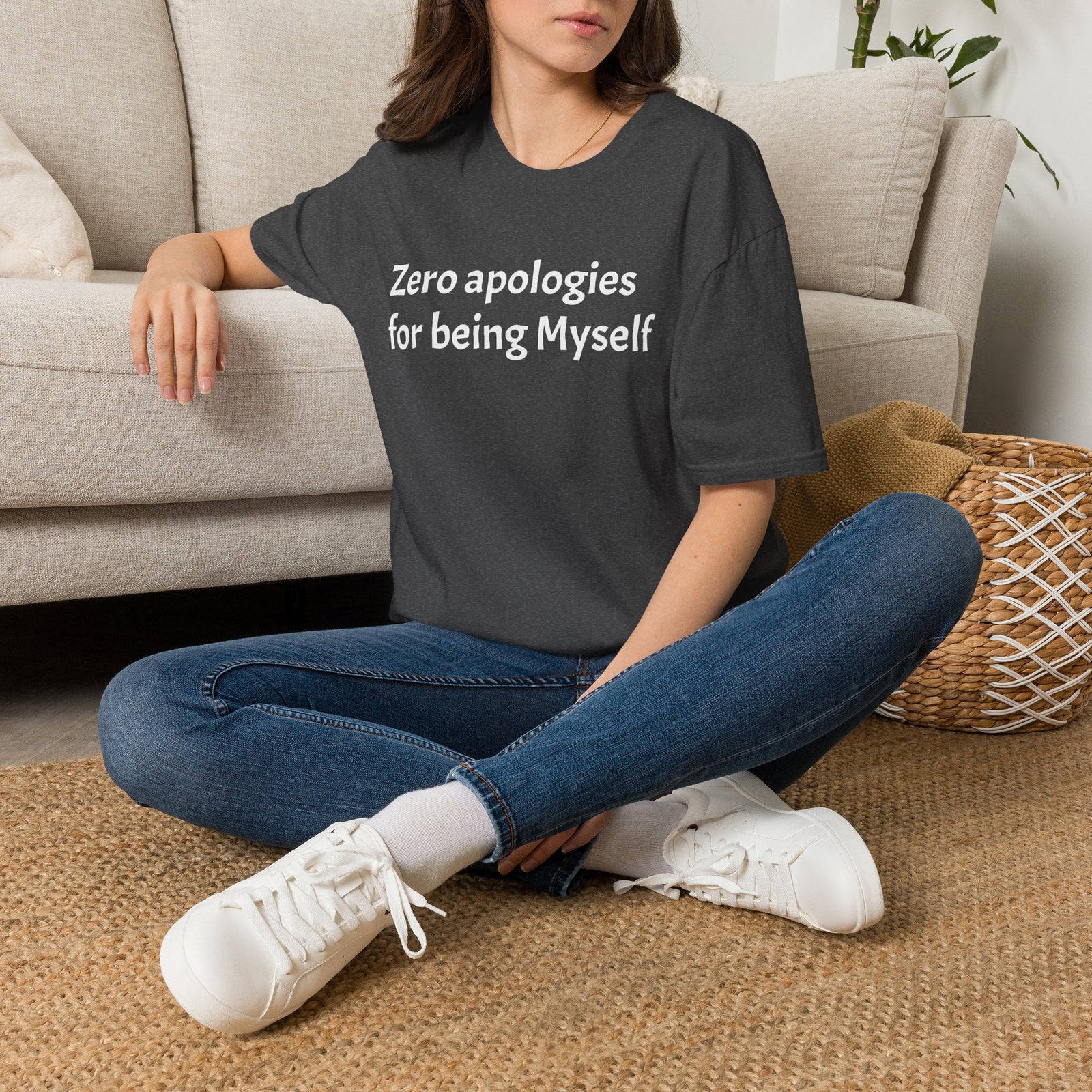 'Zero Apologies for Being Myself' Graphic T-Shirt