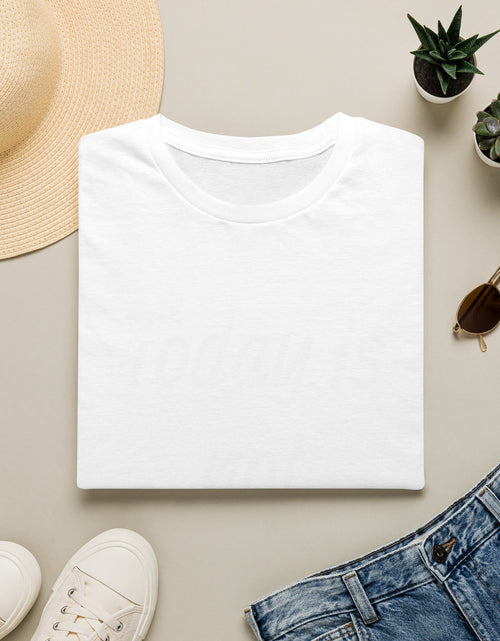 Load image into Gallery viewer, White Minimalist T‑Shirt — Everyday Casual Tee
