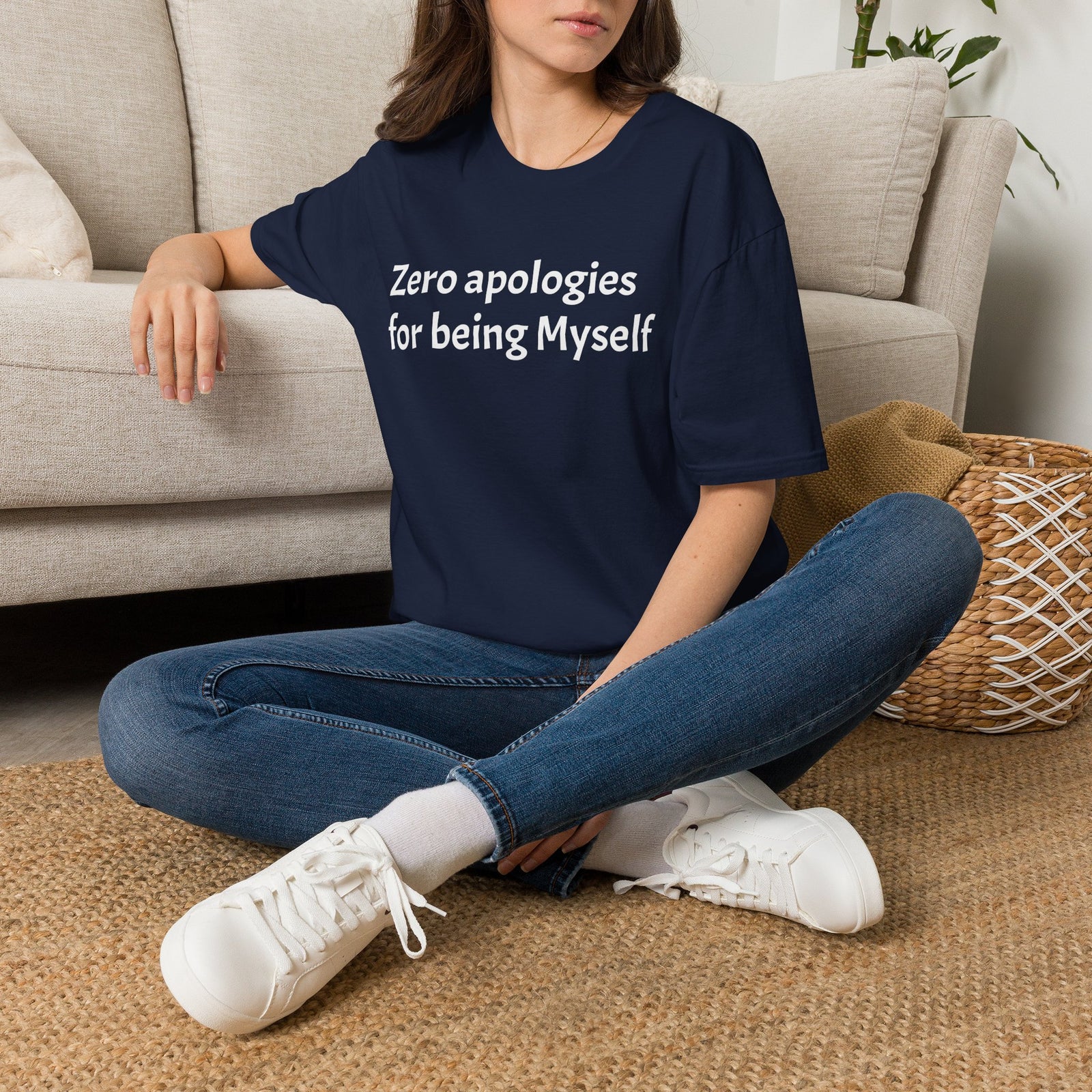 'Zero Apologies for Being Myself' Graphic T-Shirt