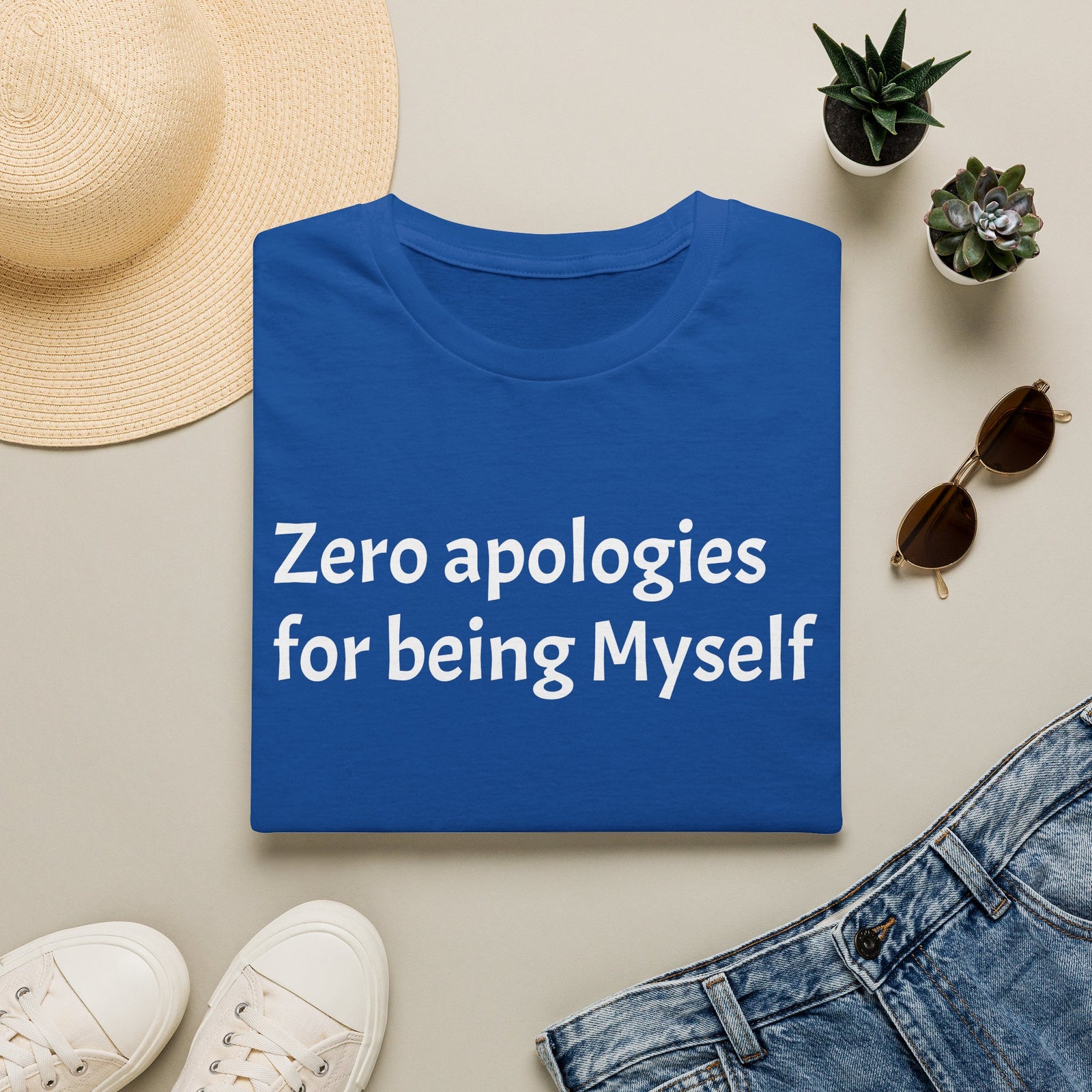 'Zero Apologies for Being Myself' Graphic T-Shirt