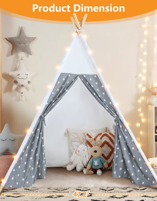 Load image into Gallery viewer, 47&#39;&#39; W X 47&#39;&#39; D Indoor / Outdoor Polyester Triangular Play Tent
