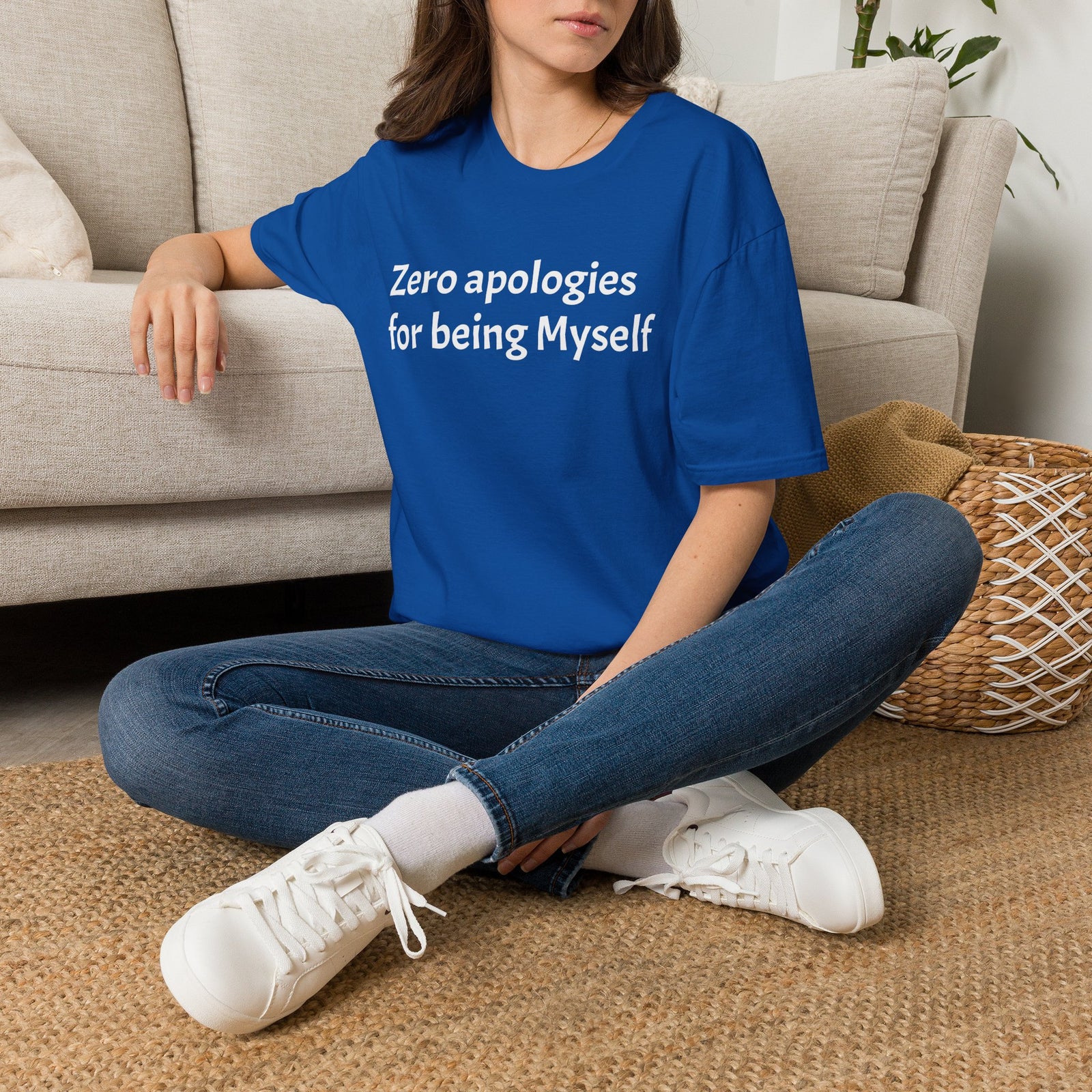 'Zero Apologies for Being Myself' Graphic T-Shirt