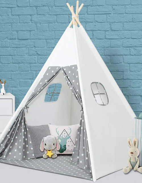 Load image into Gallery viewer, 47&#39;&#39; W X 47&#39;&#39; D Indoor / Outdoor Polyester Triangular Play Tent
