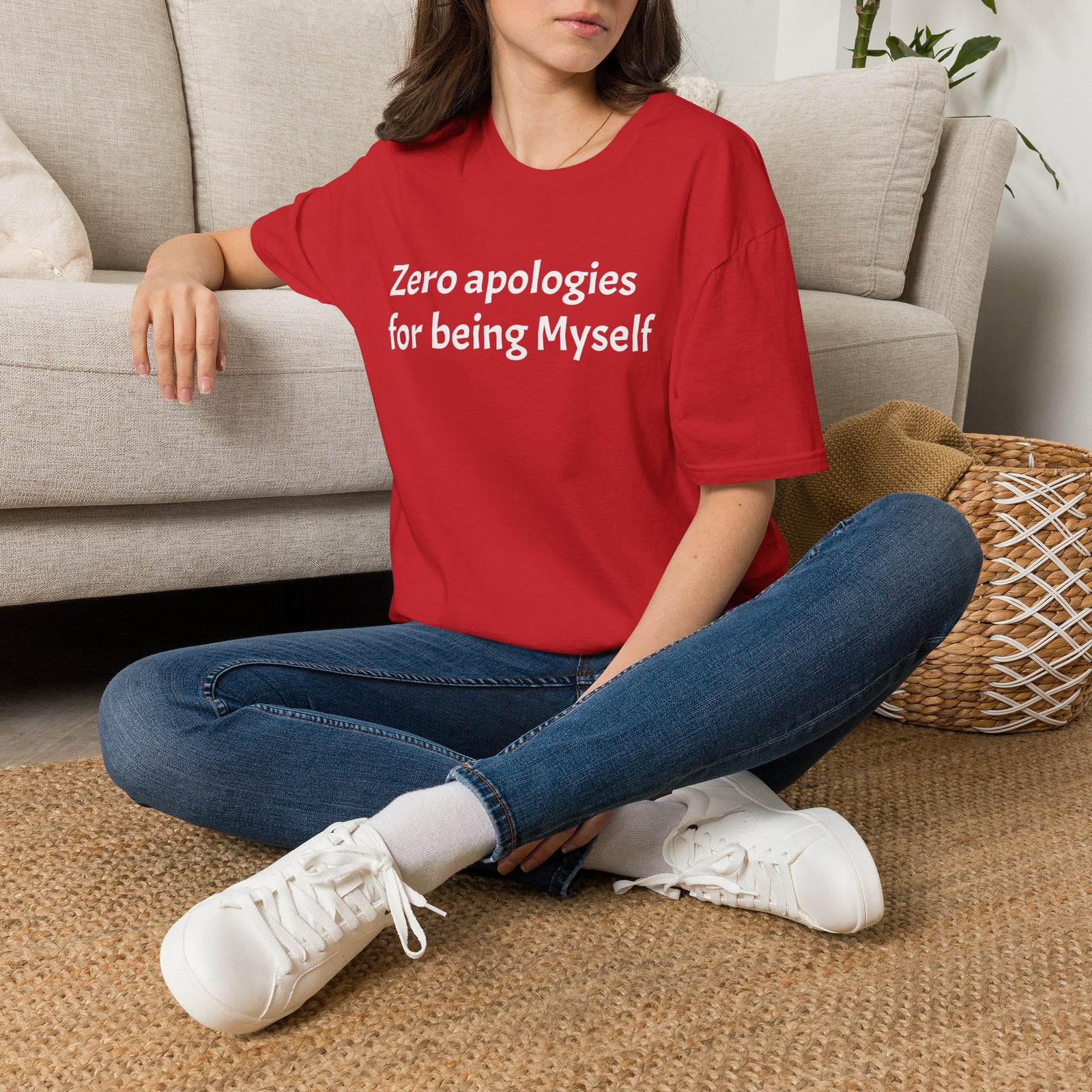'Zero Apologies for Being Myself' Graphic T-Shirt
