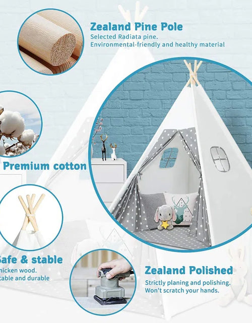 Load image into Gallery viewer, 47&#39;&#39; W X 47&#39;&#39; D Indoor / Outdoor Polyester Triangular Play Tent
