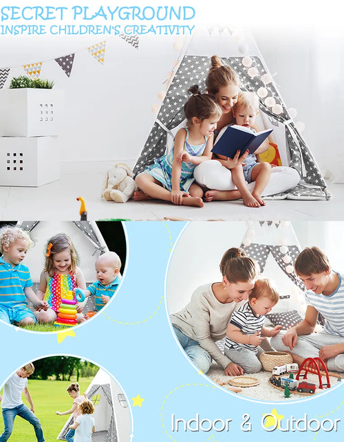 Load image into Gallery viewer, 47&#39;&#39; W X 47&#39;&#39; D Indoor / Outdoor Polyester Triangular Play Tent
