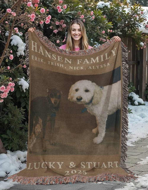 Load image into Gallery viewer, Personalized Heirloom Woven Blanket
