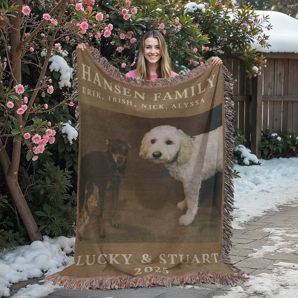 Personalized Heirloom Woven Blanket