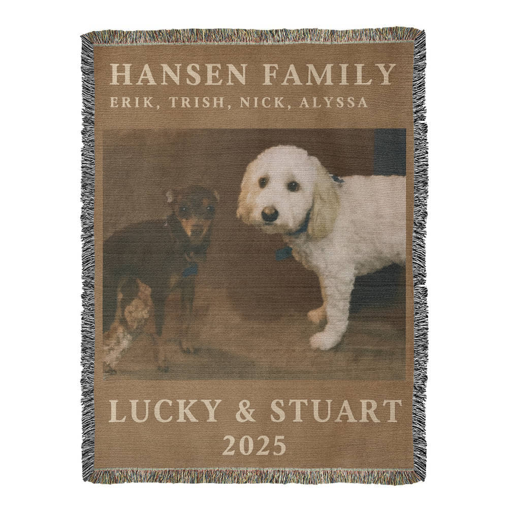 Personalized Heirloom Woven Blanket